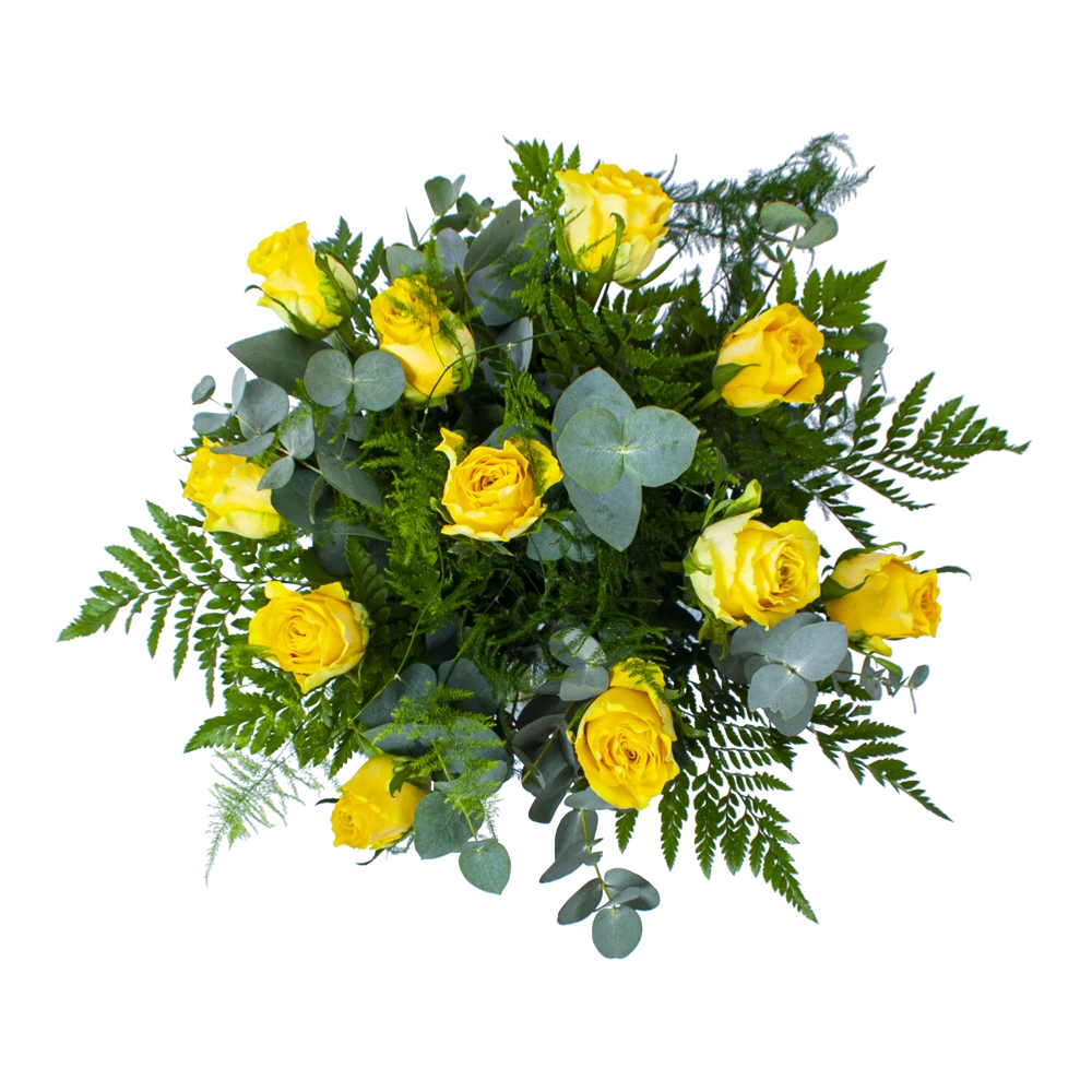 Boeket Rosa Geel Klein 2 Boeket Rosa Geel Klein - Afbeelding 2