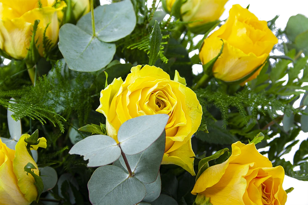 Boeket Rosa Geel Klein 3 Boeket Rosa Geel Klein - Afbeelding 3