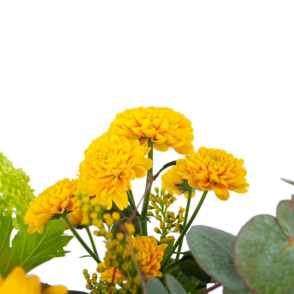 Boeket Vrolijk Geel Middel 2 Boeket Vrolijk Geel Middel - Afbeelding 2