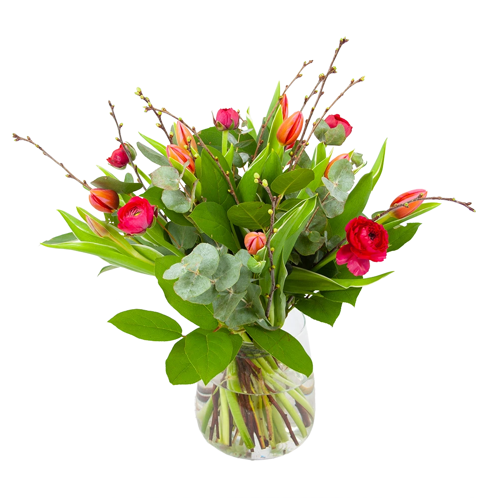 Boeket Vrolijk Roze Klein 1 Boeket Vrolijk Roze Klein