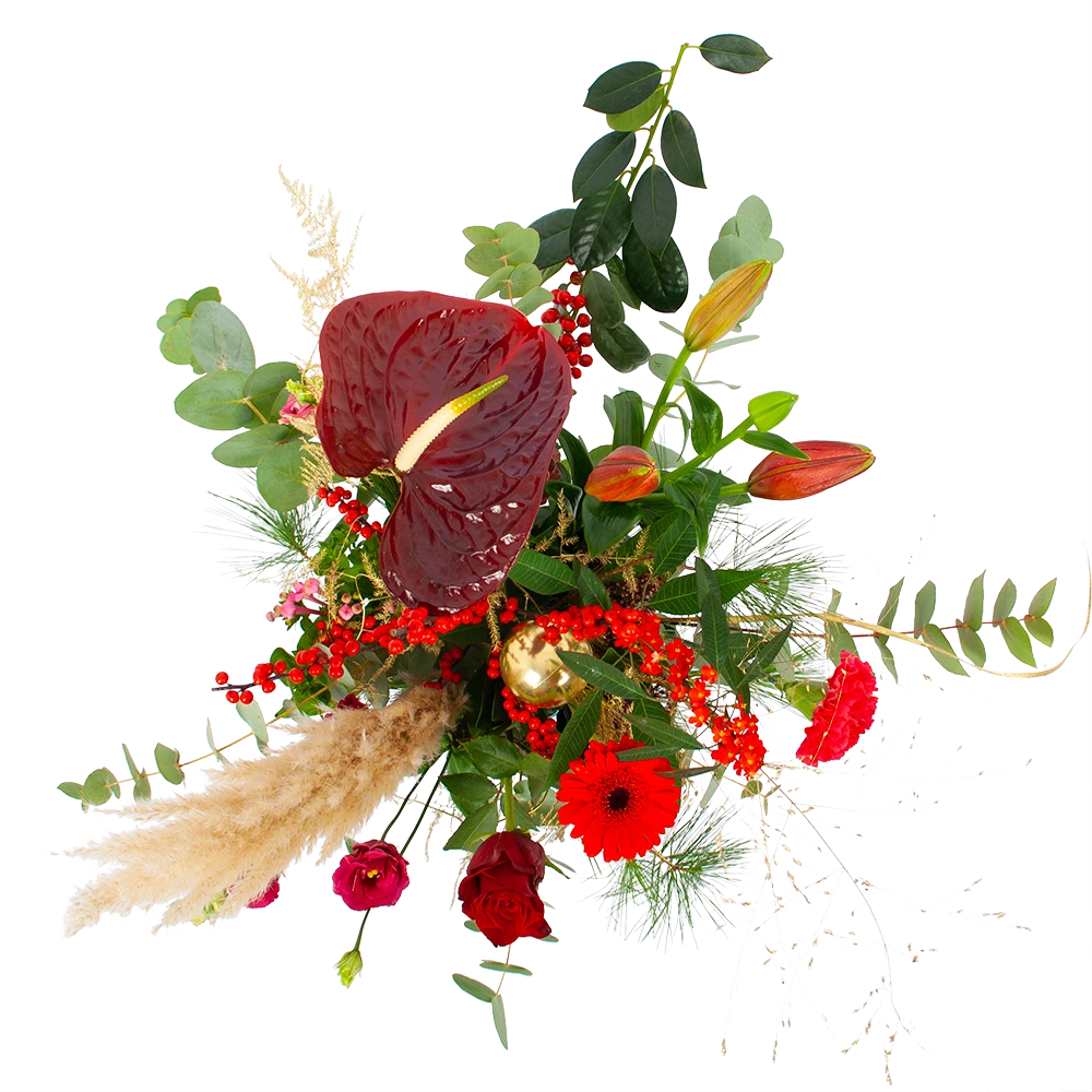 Boeket Winterse Pluim Middel 2 Boeket Winterse Pluim Middel - Afbeelding 2