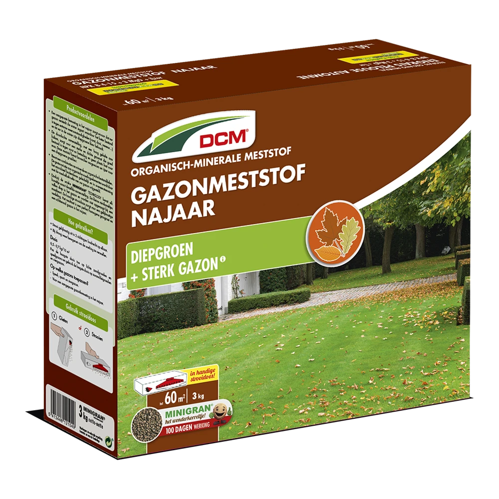 DCM Gazonmeststof Najaar - 3kg - Gazonmeststof 1 DCM Gazonmeststof Najaar - 3kg - Gazonmeststof