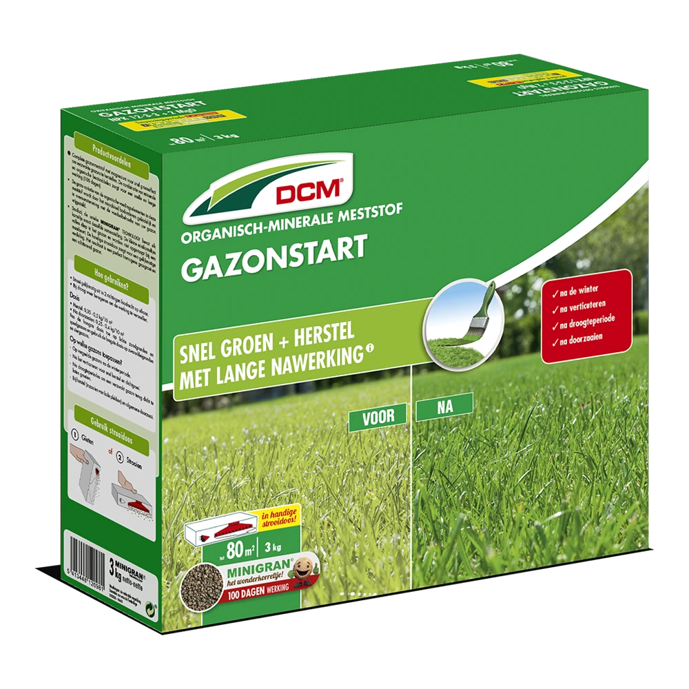 DCM Meststof Gazonstart - 3kg - Gazonmeststof 1 DCM Meststof Gazonstart - 3kg - Gazonmeststof