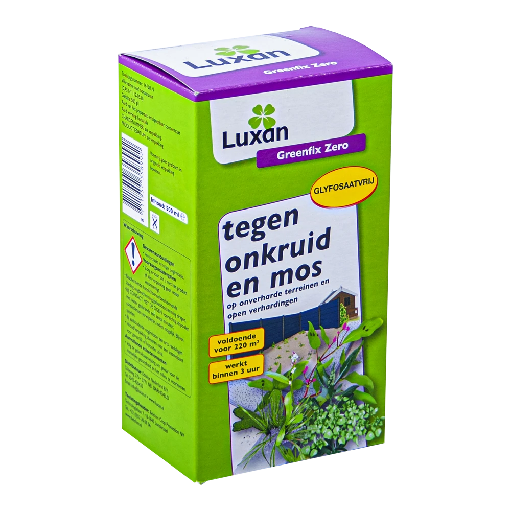 Luxan Greenfix Zero 500ml Glyfosaatvrij Concentraat - Onkruid En Aanslag 1 Luxan Greenfix Zero 500ml Glyfosaatvrij Concentraat - Onkruid En Aanslag