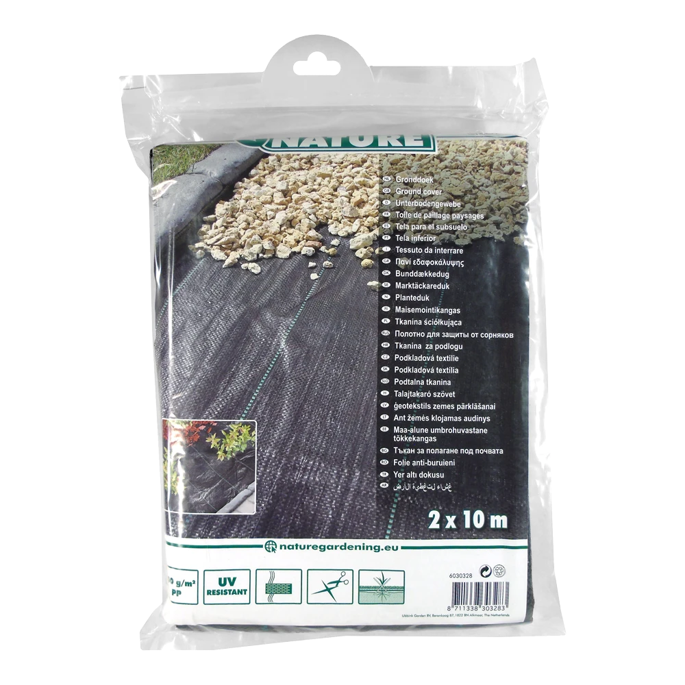 Nature - Gronddoek Zwart 2x10m 4 Nature - Gronddoek Zwart 2x10m - Afbeelding 4