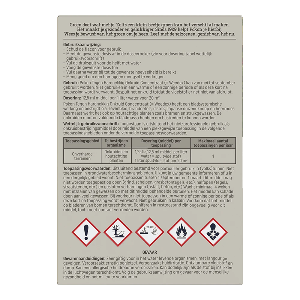 Pokon Tegen Hardnekkig Onkruid Concentraat Weedex 100ml - Onkruid En Aanslag 2 Pokon Tegen Hardnekkig Onkruid Concentraat Weedex 100ml - Onkruid En Aanslag - Afbeelding 2