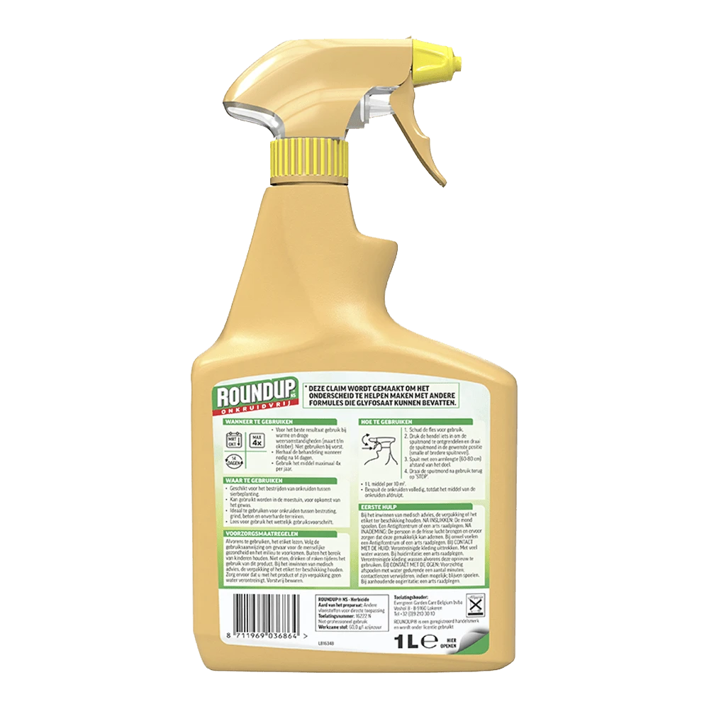 ROUNDUPu00ae NS Natuurlijk Onkruidvrij Onkruidspuit 1L - Onkruid En Aanslag - Afbeelding 2