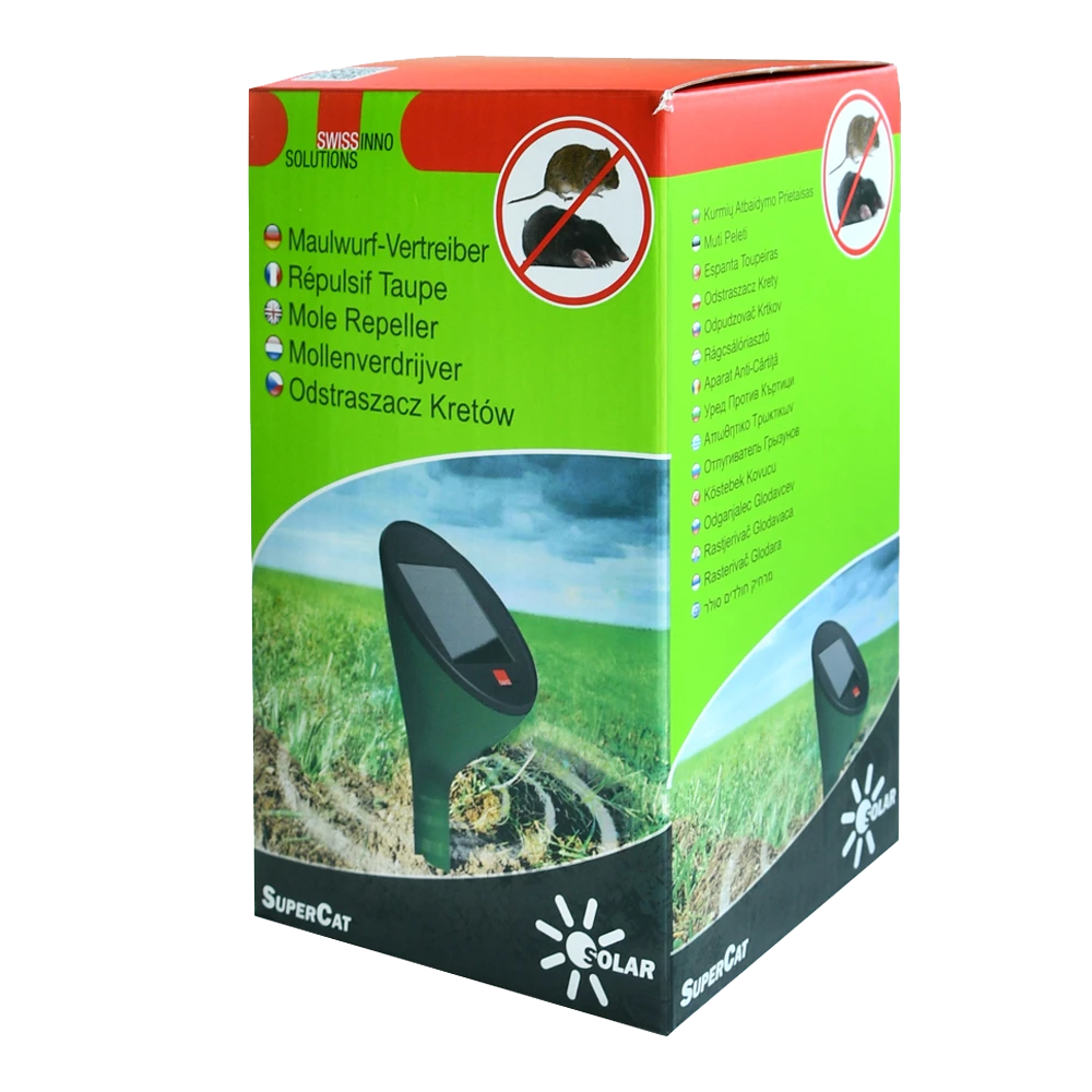 Ultrasoon Mollenverdrijver SuperCat Solar - Insecten En Ongedierte 1 Ultrasoon Mollenverdrijver SuperCat Solar - Insecten En Ongedierte